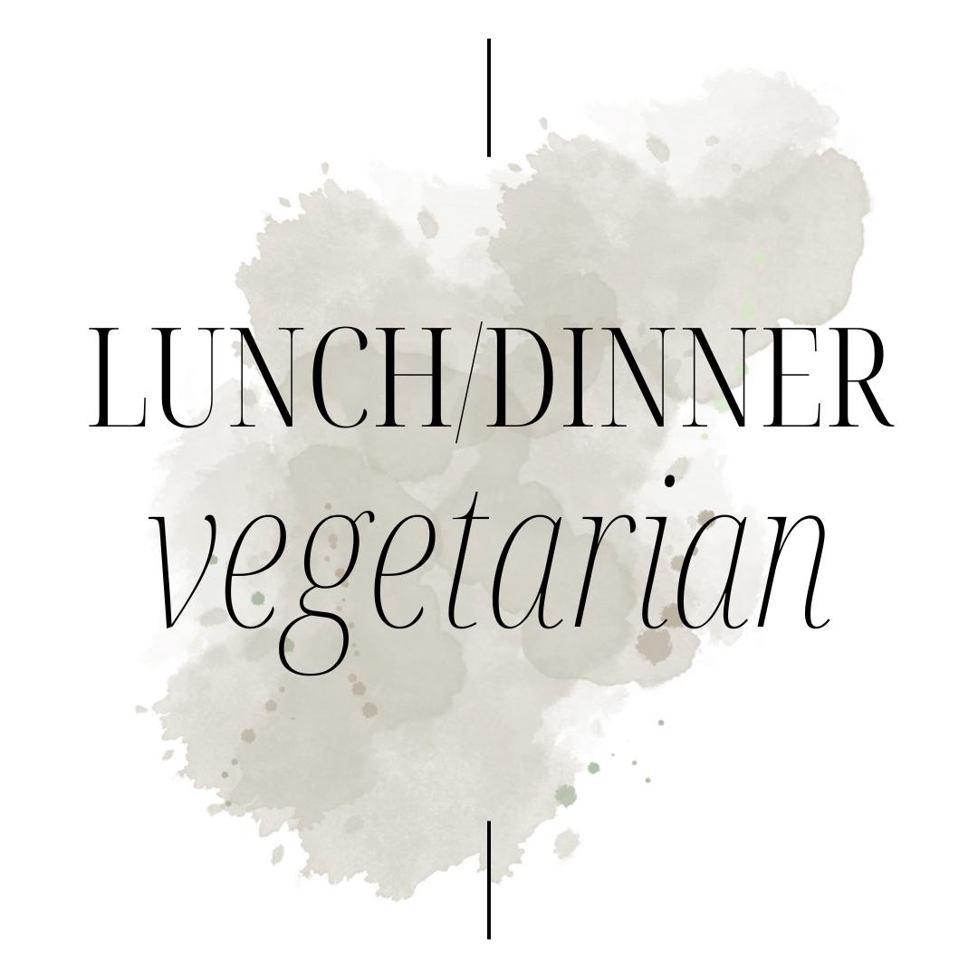 Lunch/Dinner - VEGETARIAN
